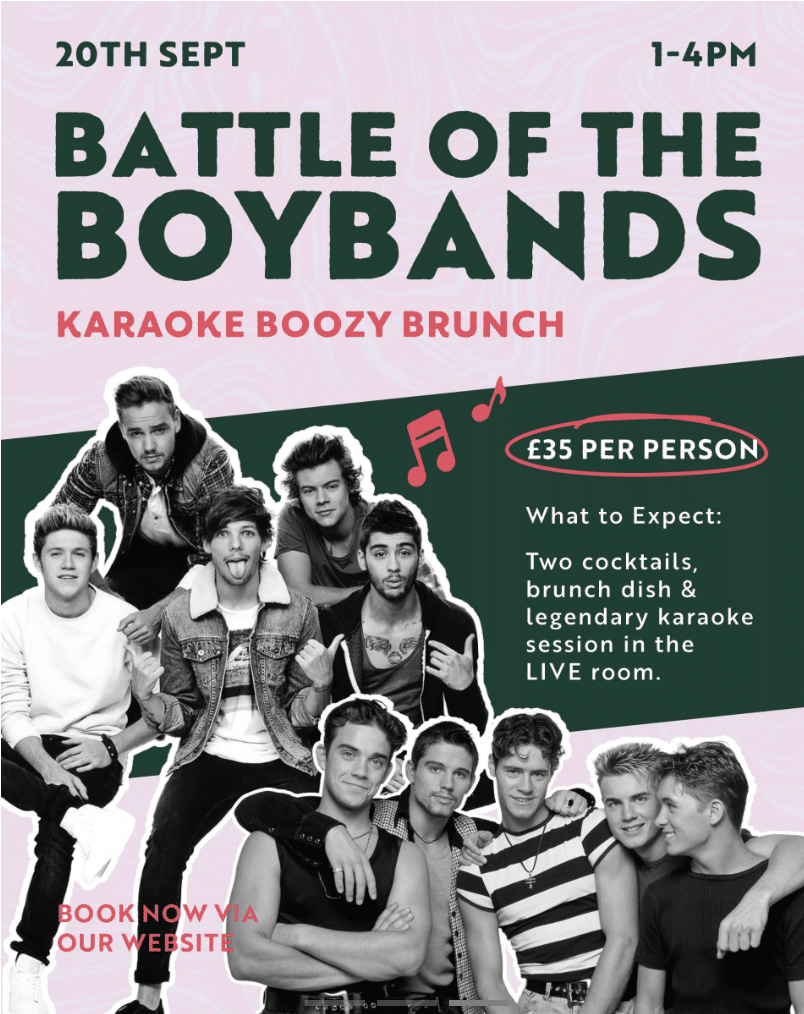 Battle of the Boybands Boozy Brunch
